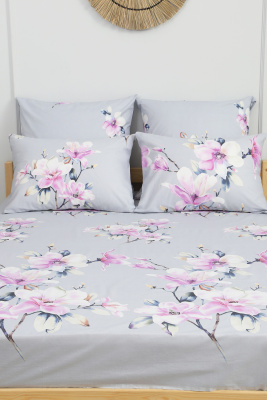 Наволочка поплин Милана серый